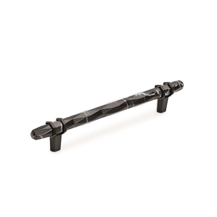 Amerock BP36650MBKBBR Carrione 6-5/16 inch (160mm) Center-to-Center Marble Black/Black Bronze Cabinet Pull