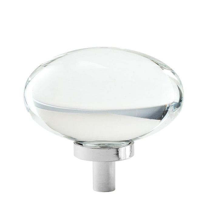 Amerock BP36651C26 Glacio 1-3/4 inch (44mm) Length Clear/Polished Chrome Cabinet Knob