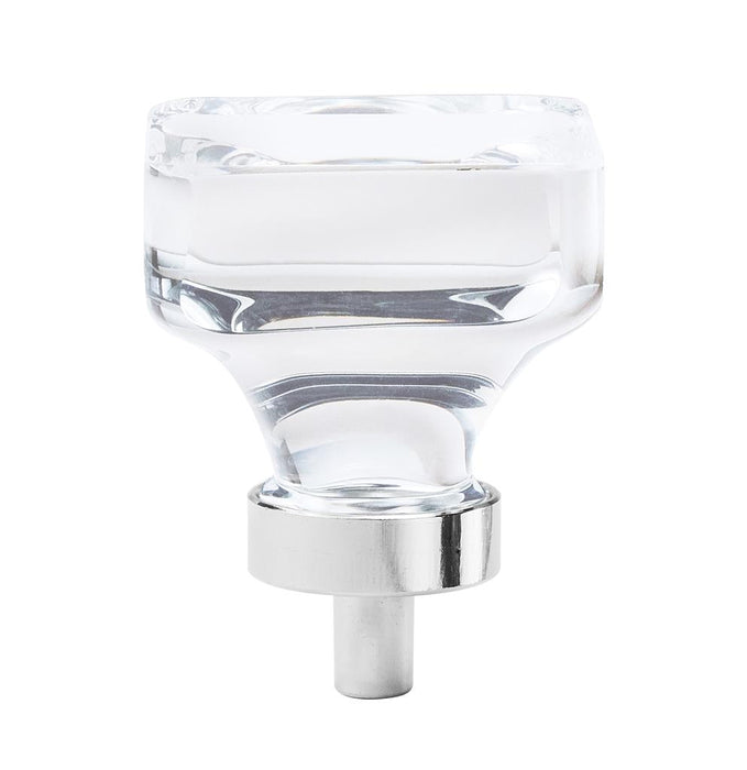 Amerock BP36653C26 Glacio 1-3/8 inch (35mm) Length Clear/Polished Chrome Cabinet Knob
