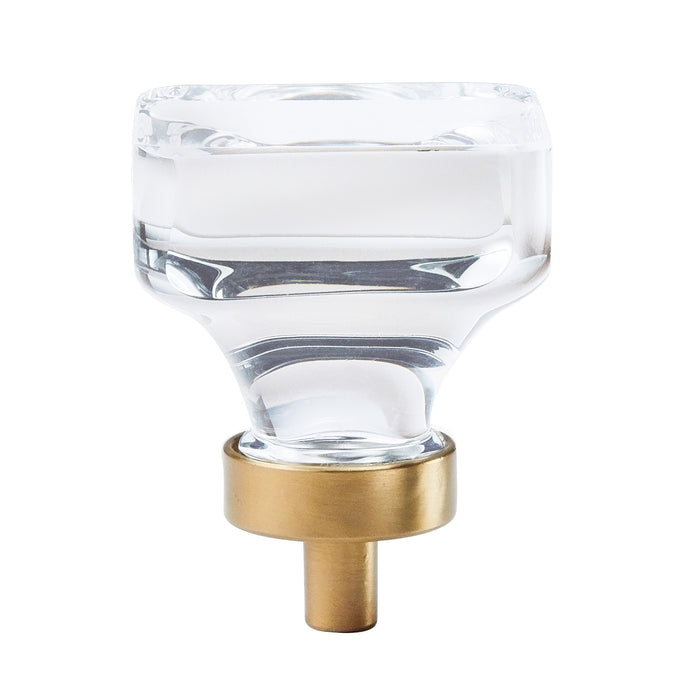 Amerock BP36653CCZ Glacio 1-3/8 inch (35mm) Length Clear/Champagne Bronze Cabinet Knob