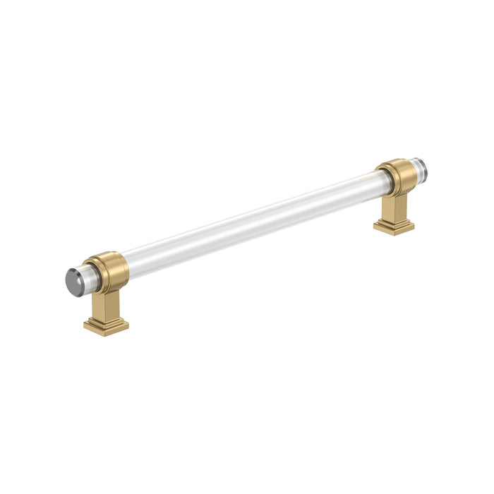 Amerock BP36661CCZ Glacio 8 inch (203mm) Center-to-Center Clear/Champagne Bronze Cabinet Pull