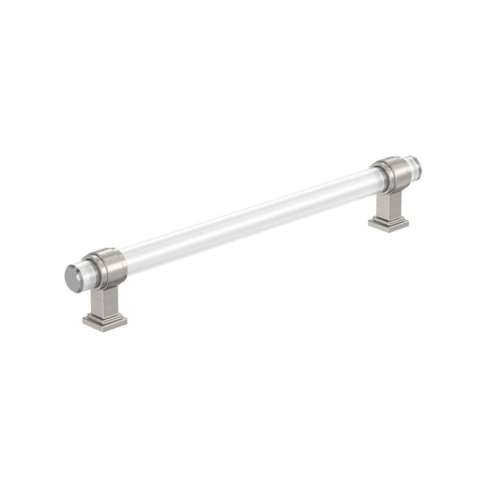 Amerock BP36661CG10 Glacio 8 inch (203mm) Center-to-Center Clear/Satin Nickel Cabinet Pull