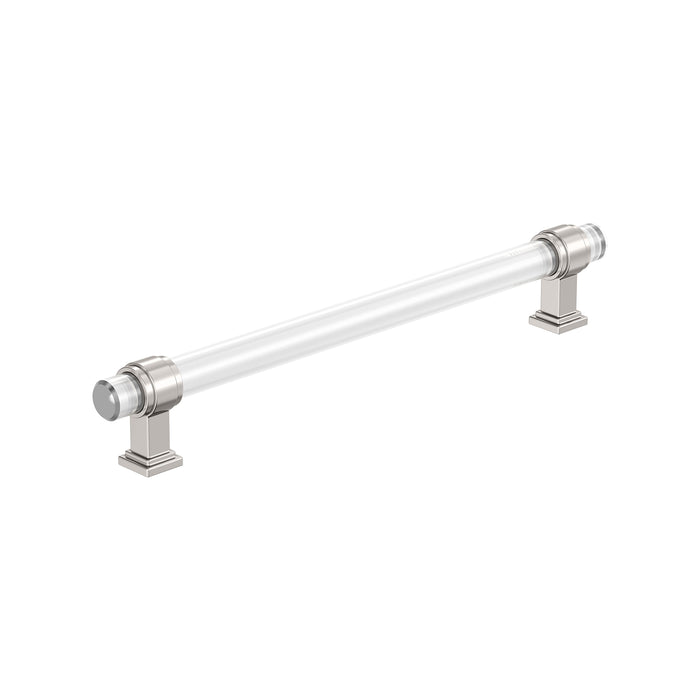 Amerock BP36661CPN Glacio 8 inch (203mm) Center-to-Center Clear/Polished Nickel Cabinet Pull