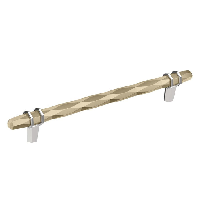 Amerock BP36663BBZ26 London 8 inch (203mm) Center-to-Center Golden Champagne/Polished Chrome Cabinet Pull