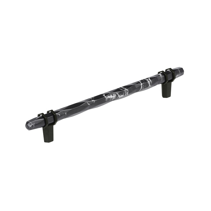 Amerock BP36663MBKBBR Carrione 8 inch (203mm) Center-to-Center Marble Black/Black Bronze Cabinet Pull