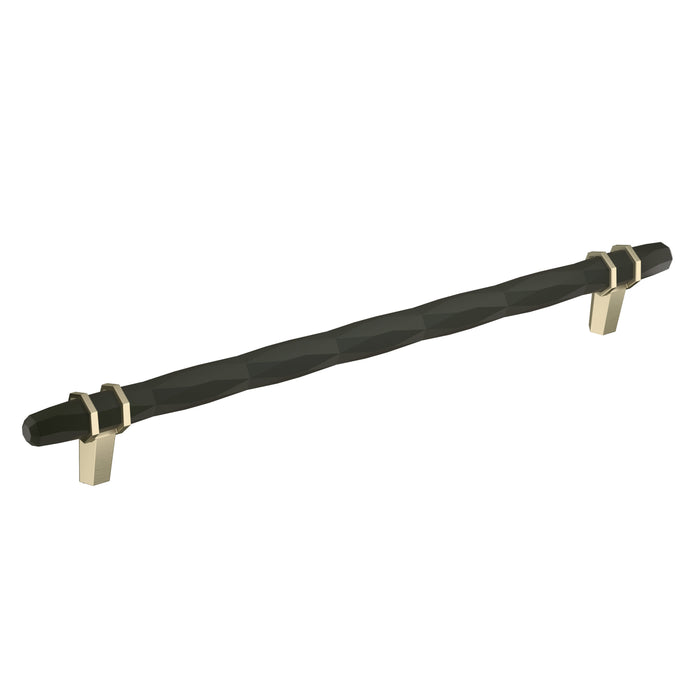 Amerock BP36664BBRBBZ London 10-1/16 inch (256mm) Center-to-Center Black Bronze/Golden Champagne Cabinet Pull