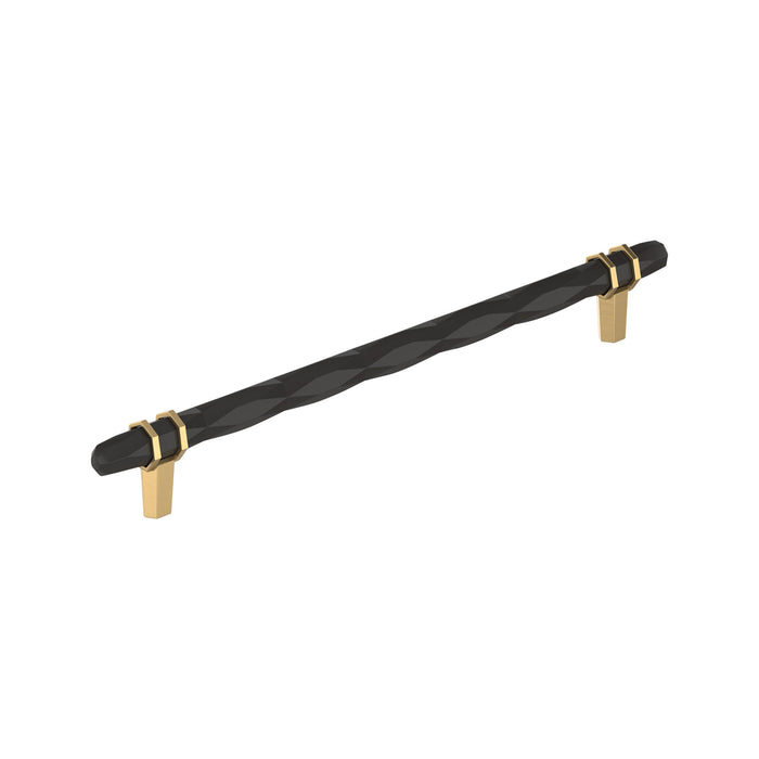 Amerock BP36664BBRCZ London 10-1/16 inch (256mm) Center-to-Center Black Bronze/Champagne Bronze Cabinet Pull
