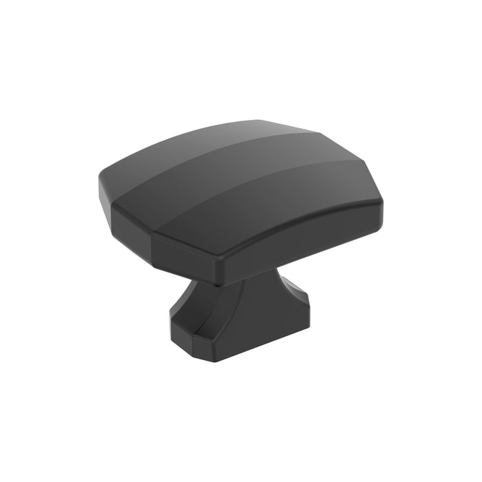Amerock BP36687MB Bellamy 1-1/2 inch (38mm) Length Matte Black Cabinet Knob
