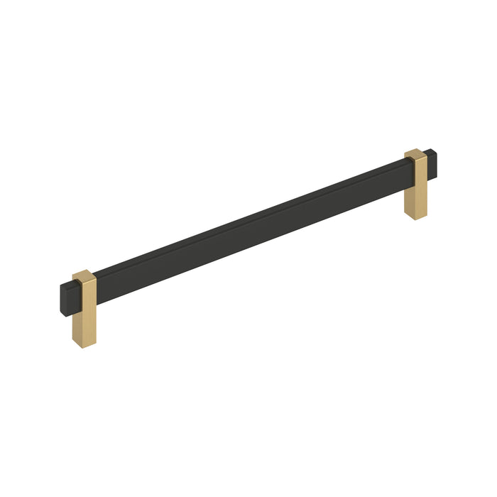 Amerock BP36726MBCZ Mulino 10-1/16 inch (256mm) Center-to-Center Matte Black/Champagne Bronze Cabinet Pull