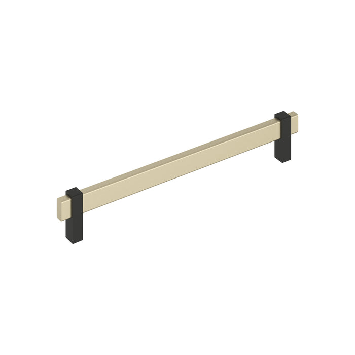 Amerock BP36728BBZMB Mulino 8-13/16 inch (224mm) Center-to-Center Golden Champagne/Matte Black Cabinet Pull