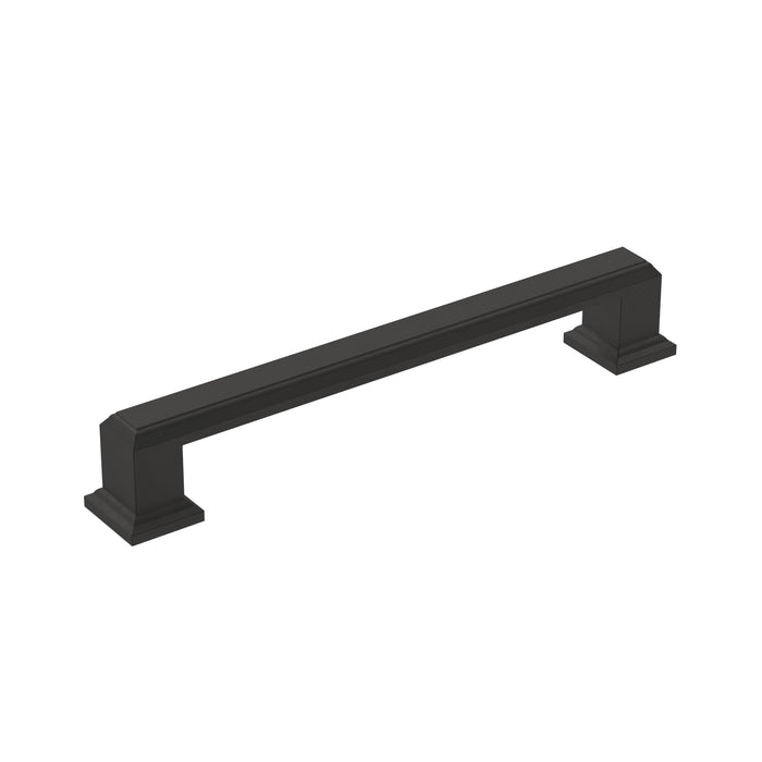 Amerock BP36760FB Appoint 5-1/16 inch (128mm) Center-to-Center Matte Black Cabinet Pull