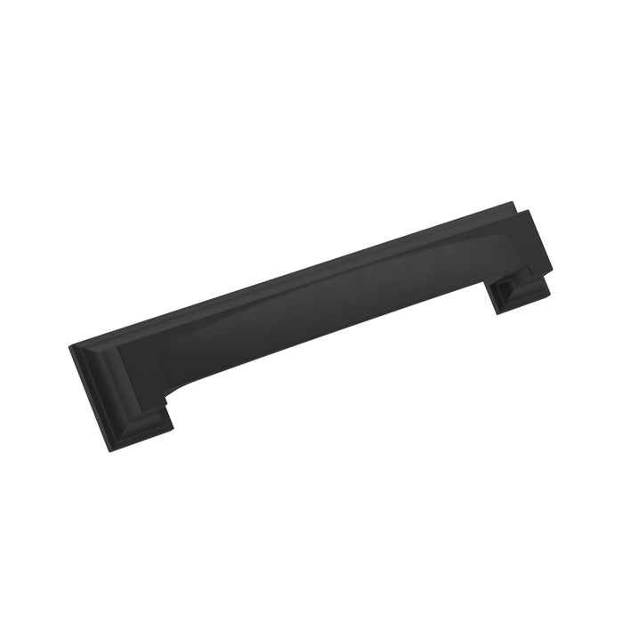 Amerock BP36763FB Appoint 5-1/16 inch or 6-5/16 inch (128mm or 160mm) Center-to-Center Matte Black Cabinet Cup Pull