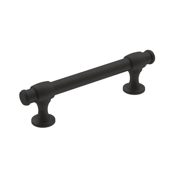 Amerock BP36766FB Winsome 3-3/4 inch (96mm) Center-to-Center Matte Black Cabinet Pull