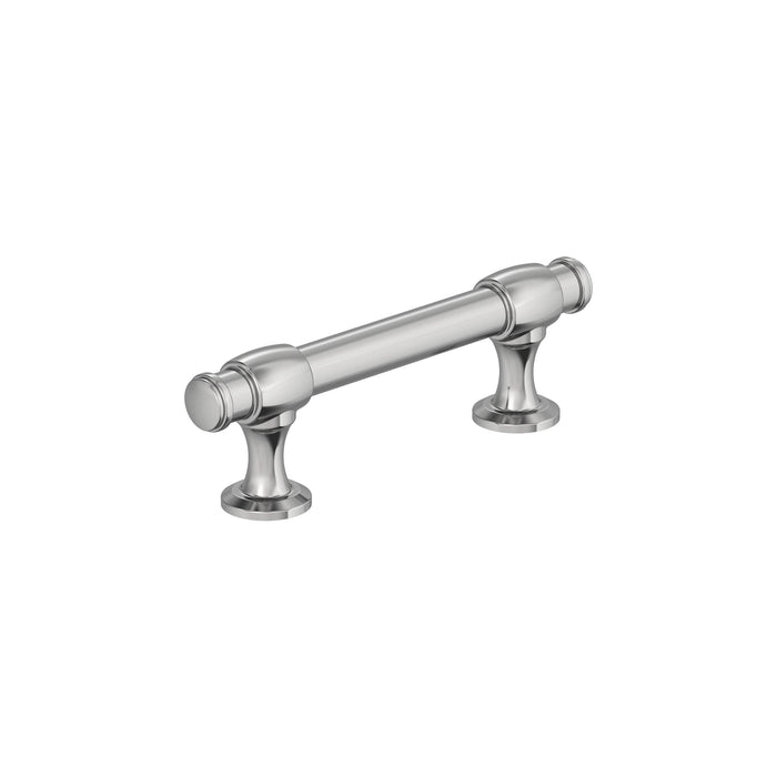 Amerock BP3677026 Winsome 3 inch (76mm) Center-to-Center Polished Chrome Cabinet Pull
