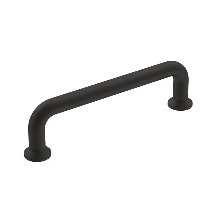 Amerock BP36781FB Factor 3-3/4 inch (96mm) Center-to-Center Matte Black Cabinet Pull