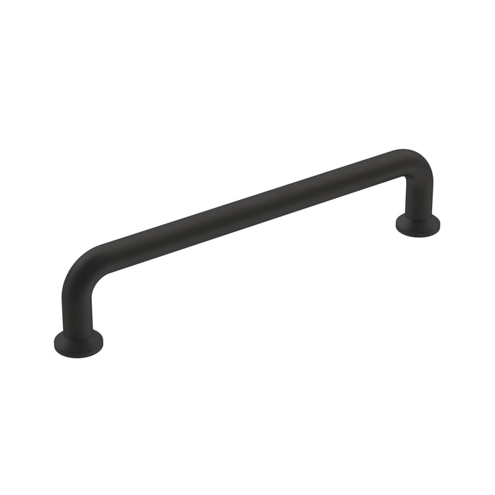 Amerock BP36782FB Factor 5-1/16 inch (128mm) Center-to-Center Matte Black Cabinet Pull