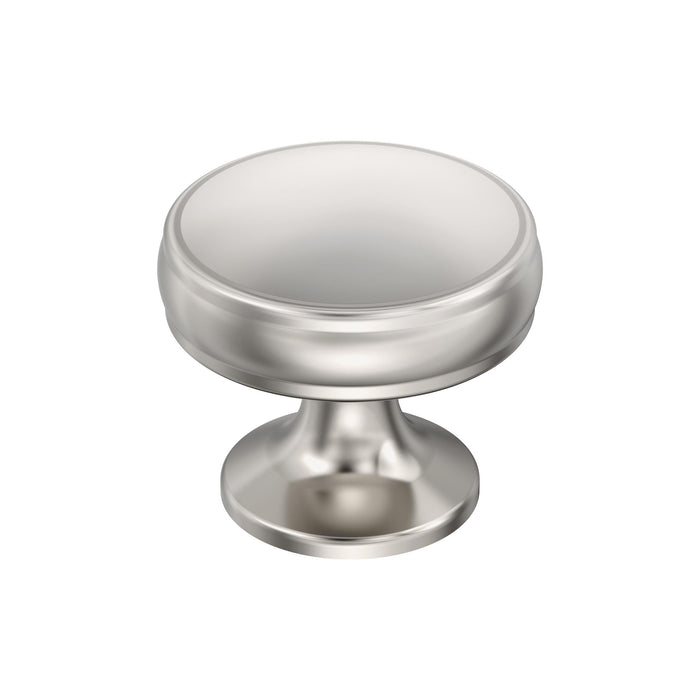 Amerock BP36793PN Renown 1-1/4 inch (32mm) Diameter Polished Nickel Cabinet Knob
