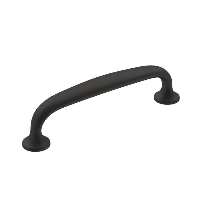 Amerock BP36794FB Renown 3-3/4 inch (96mm) Center-to-Center Matte Black Cabinet Pull