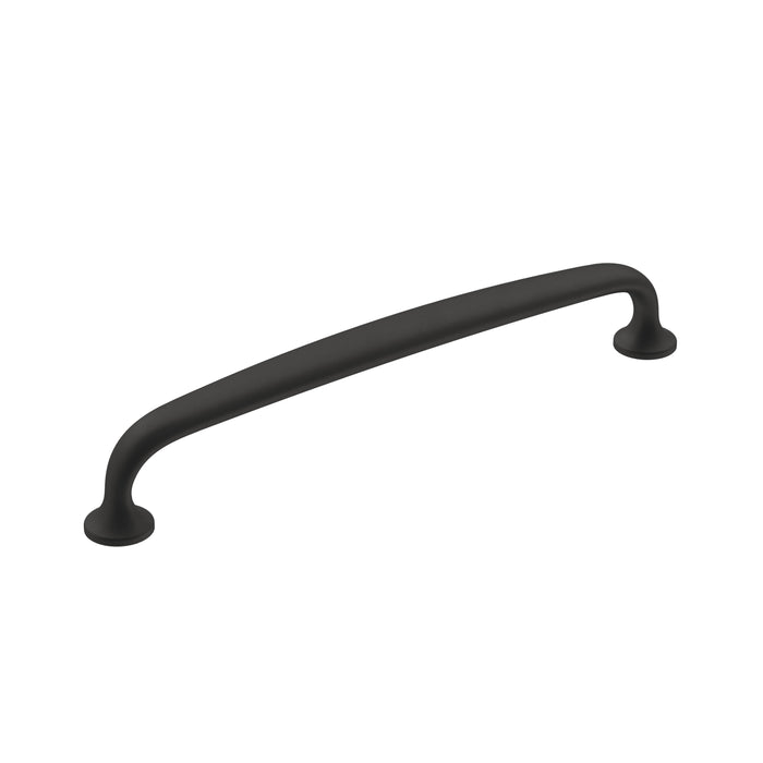 Amerock BP36796FB Renown 6-5/16 inch (160mm) Center-to-Center Matte Black Cabinet Pull