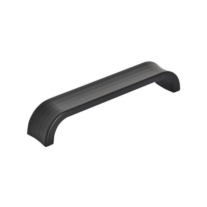 Amerock BP36813MB Concentric 5-1/16 inch (128mm) Center-to-Center Matte Black Cabinet Pull