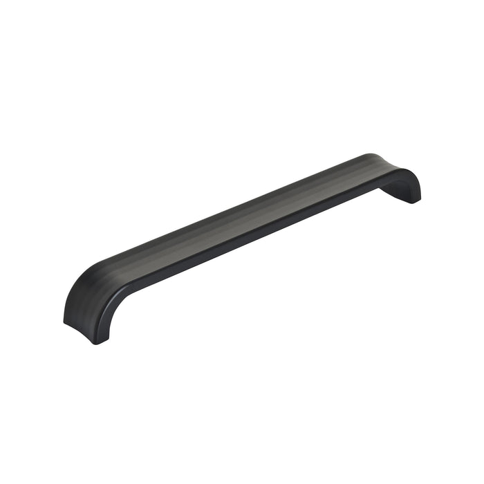 Amerock BP36815MB Concentric 7-9/16 inch (192mm) Center-to-Center Matte Black Cabinet Pull