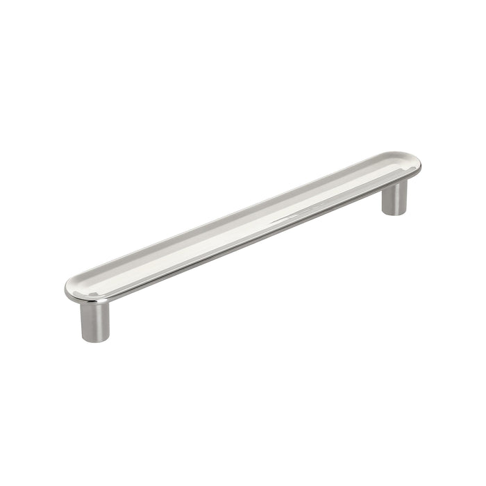 Amerock BP36831PN Concentric 5-1/16 inch (128mm) Center-to-Center Polished Nickel Cabinet Pull