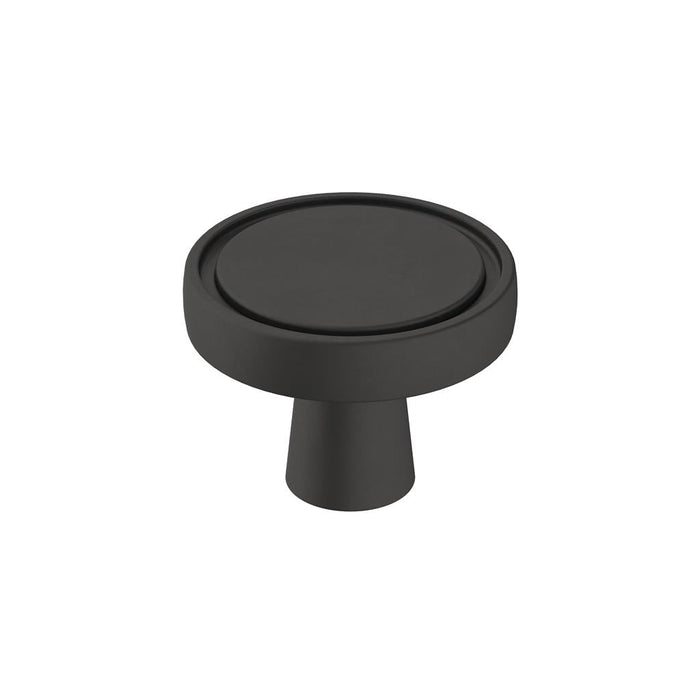 Amerock BP36857FB Destine 1-3/8 inch (35mm) Diameter Matte Black Cabinet Knob