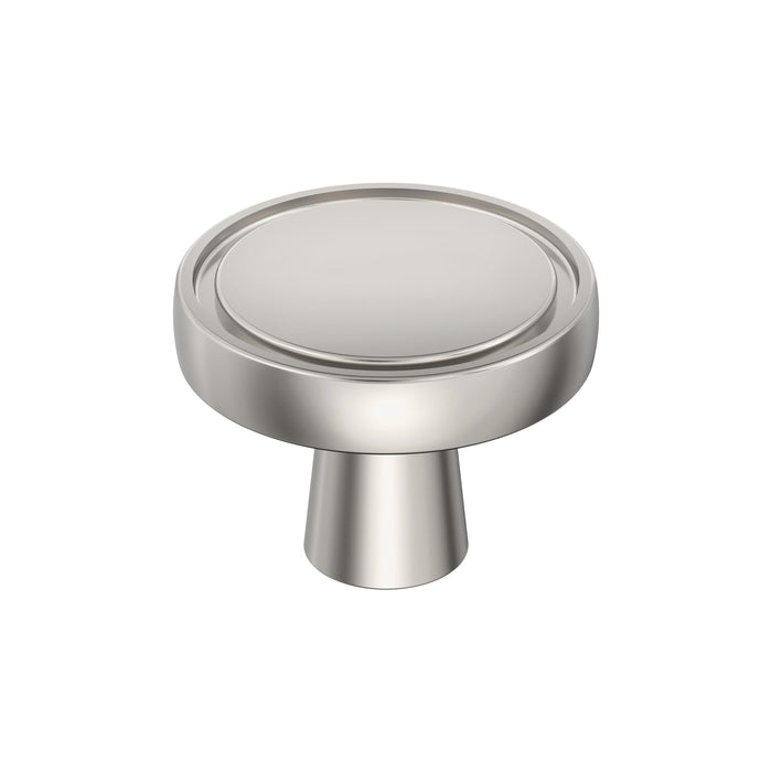 Amerock BP36857PN Destine 1-3/8 inch (35mm) Diameter Polished Nickel Cabinet Knob