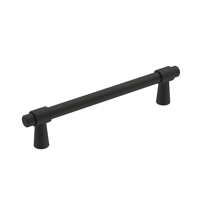 Amerock BP36859FB Destine 5-1/16 inch (128mm) Center-to-Center Matte Black Cabinet Pull