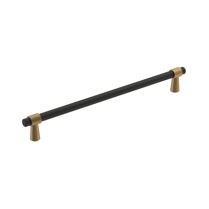 Amerock BP36861FBCZ Mergence 8-13/16 inch (224mm) Center-to-Center Matte Black/Champagne Bronze Cabinet Pull