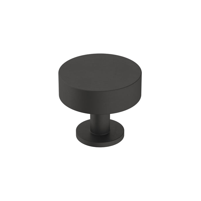 Amerock BP36864FB Radius 1-1/4 inch (32mm) Diameter Matte Black Cabinet Knob