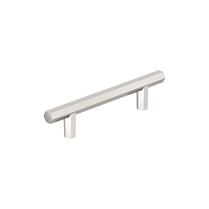 Amerock BP36873PN Caliber 3-3/4 inch (96mm) Center-to-Center Polished Nickel Cabinet Pull