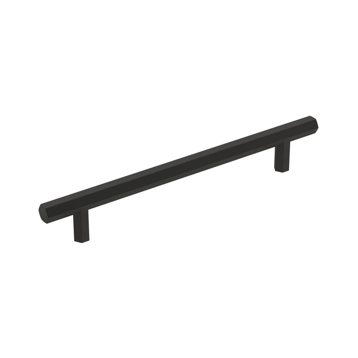 Amerock BP36875FB Caliber 6-5/16 inch (160mm) Center-to-Center Matte Black Cabinet Pull