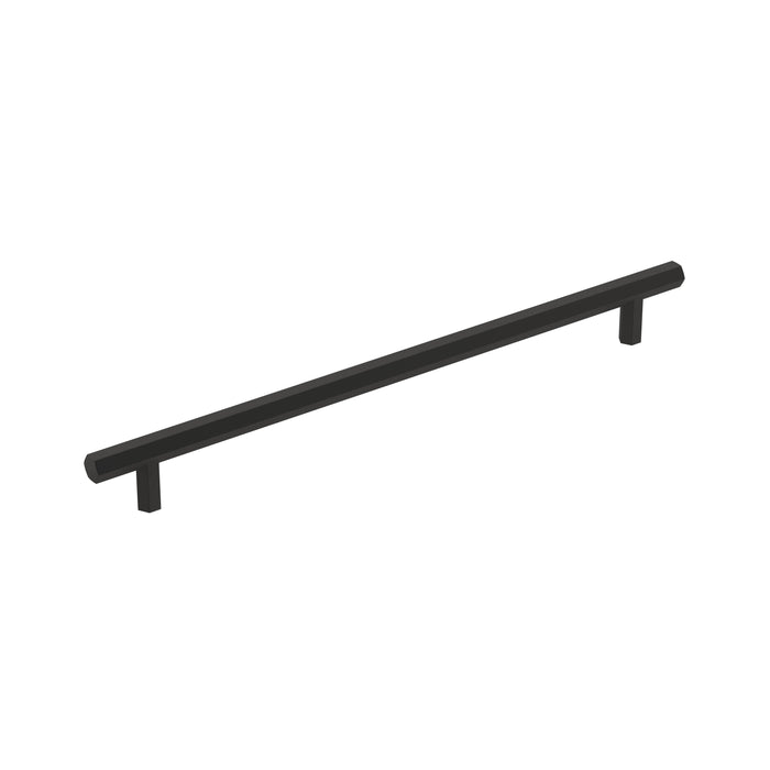 Amerock BP36877FB Caliber 10-1/16 inch (256mm) Center-to-Center Matte Black Cabinet Pull
