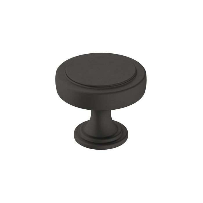 Amerock BP36880FB Exceed 1-1/2 inch (38mm) Diameter Matte Black Cabinet Knob