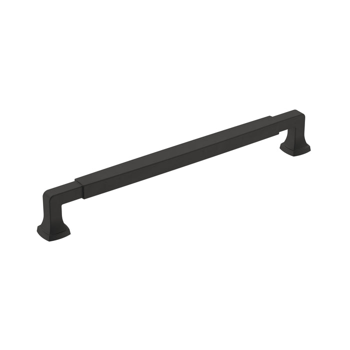 Amerock BP36890FB Stature 8-13/16 inch (224mm) Center-to-Center Matte Black Cabinet Pull