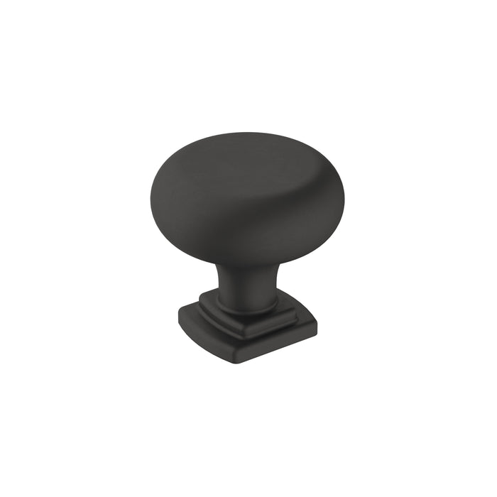 Amerock BP36893FB Surpass 1-1/4 inch (32mm) Diameter Matte Black Cabinet Knob