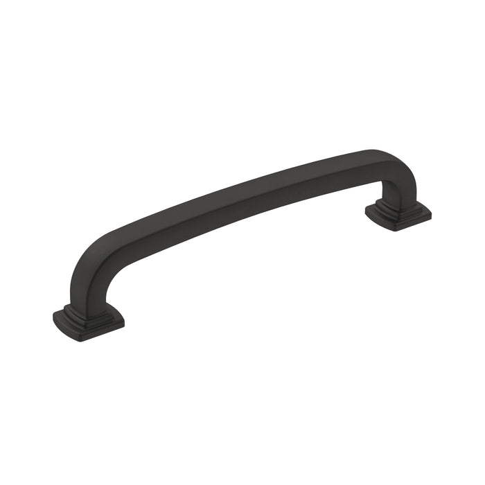 Amerock BP36895FB Surpass 5-1/16 inch (128mm) Center-to-Center Matte Black Cabinet Pull