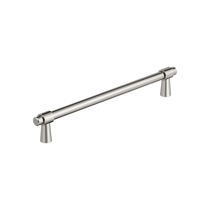 Amerock BP36901PN Destine 7-9/16 inch (192mm) Center-to-Center Polished Nickel Cabinet Pull