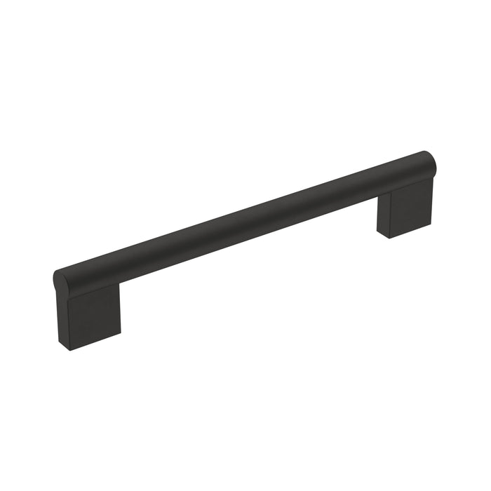 Amerock BP36914FB Versa 6-5/16 inch (160mm) Center-to-Center Matte Black Cabinet Pull
