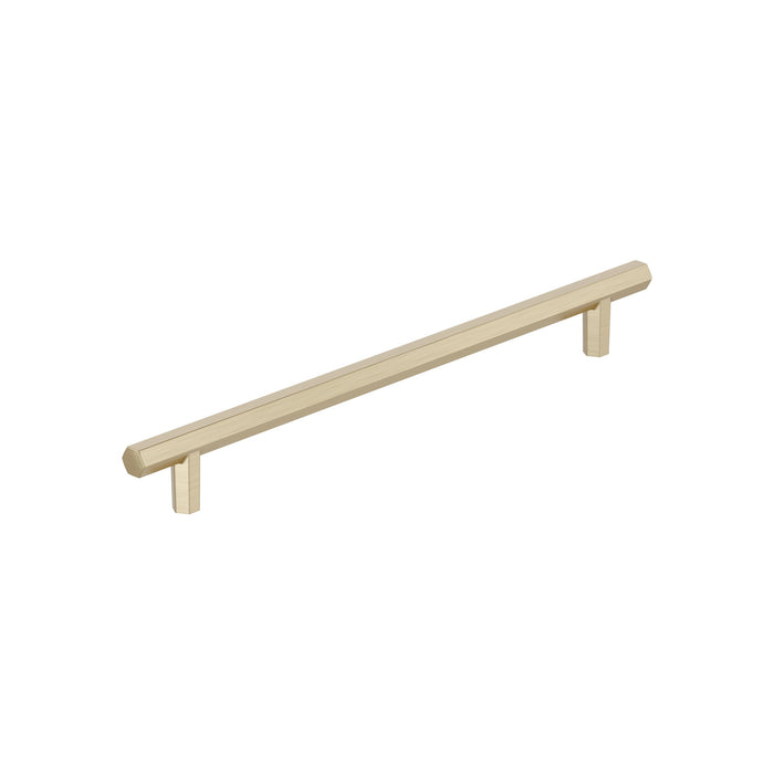 Amerock BP36959BBZ Caliber 8-13/16 inch (224mm) Center-to-Center Golden Champagne Cabinet Pull