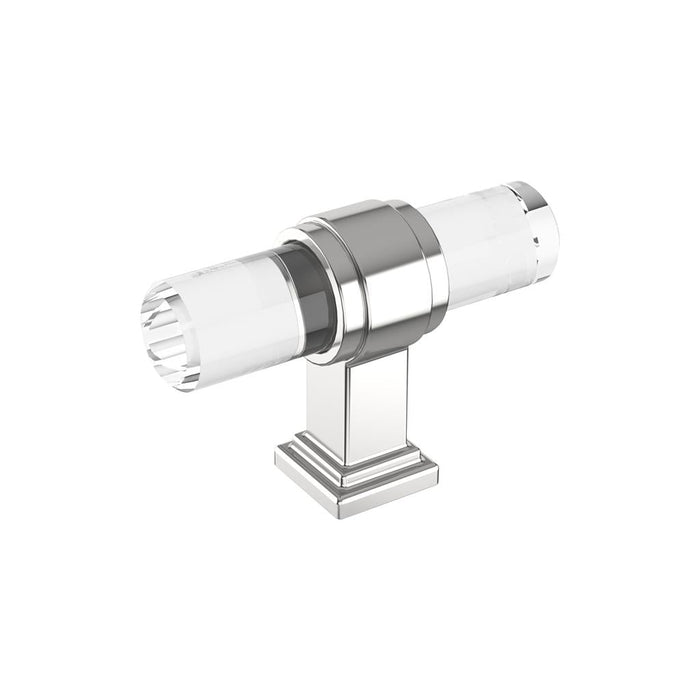 Amerock BP36977C26 Glacio 2-1/8 inch (54mm) Length Clear/Polished Chrome Cabinet Knob