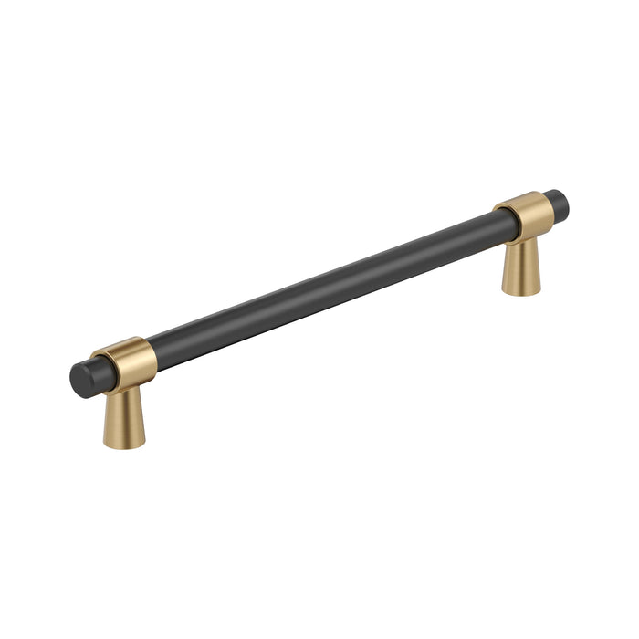 Amerock BP36982FBCZ Mergence 12 inch (305mm) Center-to-Center Matte Black/Champagne Bronze Appliance Pull