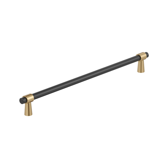 Amerock BP36983FBCZ Mergence 12-5/8 inch (320mm) Center-to-Center Matte Black/Champagne Bronze Cabinet Pull