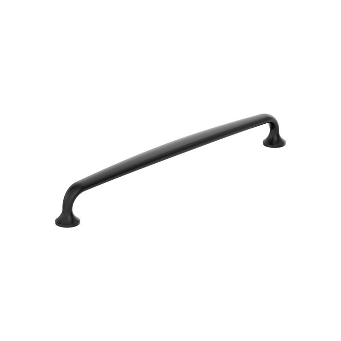 Amerock BP36986FB Renown 7-9/16 inch (192mm) Center-to-Center Matte Black Cabinet Pull