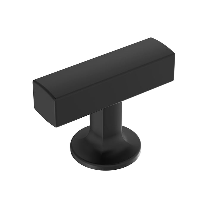 Amerock BP37100MB Everett 1-3/4 inch (44mm) Length Matte Black Cabinet Knob