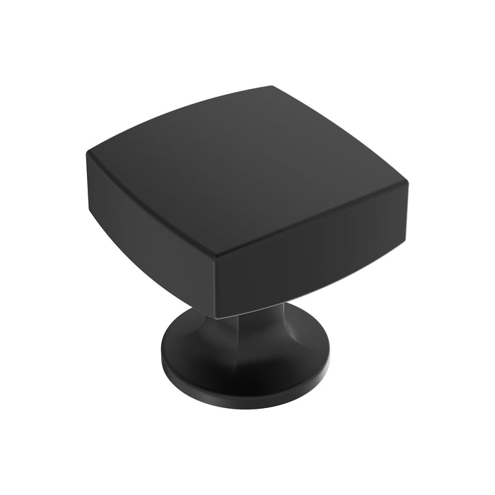 Amerock BP37101MB Everett 1-1/4 inch (32mm) Length Matte Black Cabinet Knob