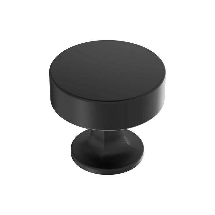 Amerock BP37102MB Everett 1-5/16 inch (33mm) Diameter Matte Black Cabinet Knob