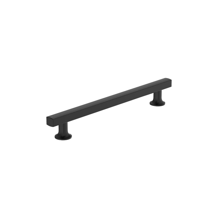 Amerock BP37107MB Everett 7-9/16 inch (192mm) Center-to-Center Matte Black Cabinet Pull