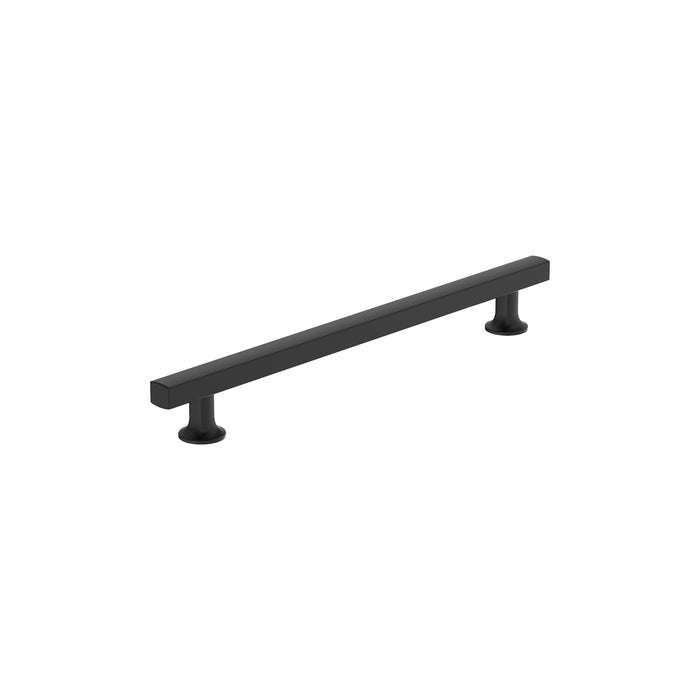 Amerock BP37108MB Everett 8-13/16 inch (224mm) Center-to-Center Matte Black Cabinet Pull